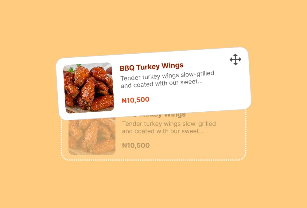 Drag-and-Drop Menu Builder